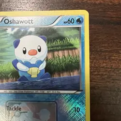 Pokemon Oshawott 27/114 Black & White Reverse Holo League Promo LP - Image 3