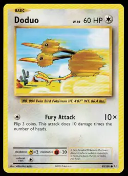 Doduo 69/108 Common Evolutions Pokemon Lightly Played - Image 1