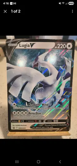 Pokemon Zapdos ex Scarlet & Violet Promo Jumbo and Standard Size w/ Lugia Jumbo - Image 4