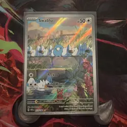 The Pokemon Company Swablu 213/182 Paradox Rift Illustration Rare Holo EN - Image 1