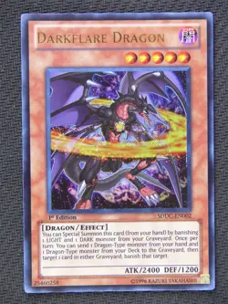 Darkflare Dragon SDDC - Ultra Rare - Yugioh Card #65X - Image 1