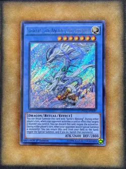 Yugioh Sauravis, the Ancient and Ascended INOV-EN037 Secret Rare 1st Ed LP - Image 1