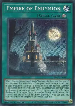 Empire of Endymion 1st Edition Secret Rare BLGG-EN043 NM Yugioh - Image 1