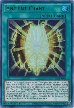 YUGIOH Ancient Chant LED7-EN004 1st edition Ultra Rare NM / MINT - Image 1