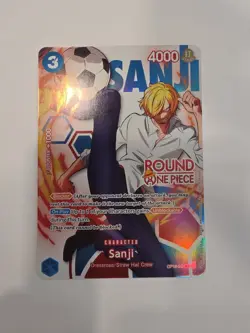 Round 1 Sanji English One Piece Promo OP15-047 In Hand! - Image 1