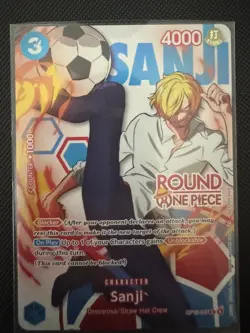 Round 1 Sanji English One Piece Promo OP15-047 In Hand! - Image 1