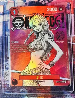 One Piece Waifu Nami OP01-016 R JPN One Piece Magazine Promo Red Proxy - Image 3