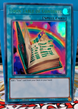 Toon Table Of Contents Yu-Gi-Oh! Green Text Ultra Rare 1st Ed LDS1-EN069 - Image 1