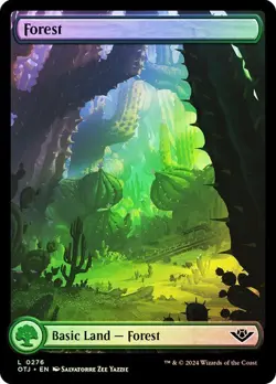 Forest (0276) - Outlaws of Thunder Junction - Basic Land Full Art (Foil) - Image 1
