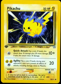 Pikachu 1st Ed. #70/111 Neo Discovery NM/M Pokemon Card Multiple Available - Image 1