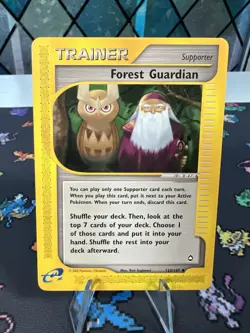 Forest Guardian #123 Aquapolis 2002 123/147 EReader Trainer Pokemon Card Noctowl - Image 1