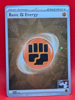 BASIC FIGHTING ENERGY 014 (COSMOS HOLO) HOLO PRIZE PACK SERIES CARDS POKEMON LP - Image 1