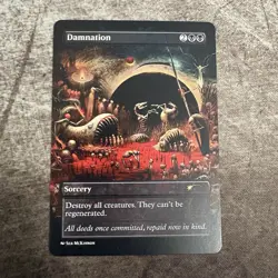Damnation - Custom Art MTG Magic The Gathering Playtest Card - Image 1