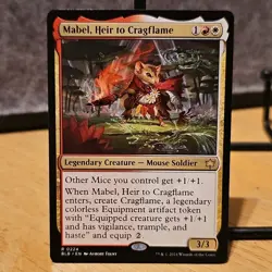 MTG Mabel, Heir to Cragflame Bloomburrow Set #224 Regular Rare BLB NM Fresh Pull - Image 1