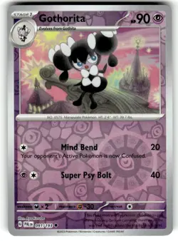 Sv02: Paldea Evolved Pokemon TCG Gothorita 091/193 NM Reverse Holo - Image 1