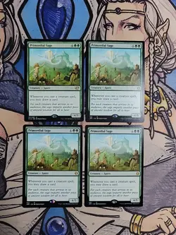 4x Primordial Sage - NM/M Mixed Sets C14 JMP MTG Magic - Image 1
