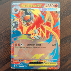 Pokemon TCG Mega Emboar EX 031/217 Holo Full Art Ultra Rare EN Ascended Heroes - Image 1
