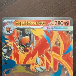 Pokemon TCG Mega Emboar EX 031/217 Holo Full Art Ultra Rare EN Ascended Heroes - Image 3