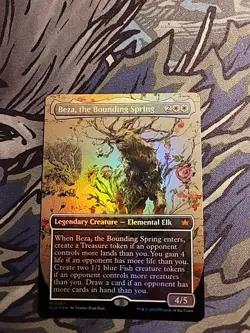 Beza, the Bounding Spring (Borderless) Bloomburrow Foil - Image 1