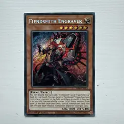 Fiendsmith Engraver NM RA04-EN049 Secret Rare 1st Edition Yu-Gi-Oh! - Image 1