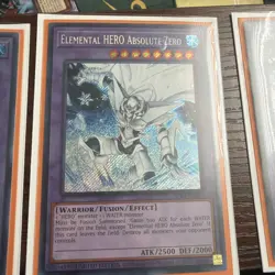 ELEMENTAL HERO ABSOLUTE ZERO - 1ST ED - SECRET RARE - NM - BLC1-EN004 YUGIOH! - Image 2