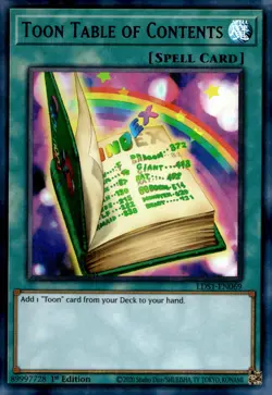 Yu-Gi-Oh! Toon Table of Contents 1st Ed. LDS1-EN069 Ultra Rare Purple NM/LP x1 - Image 1