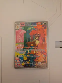 Sawsbuck 166/162 Holo Full Art Illustration Rare NM Temporal Forces Pokemon TCG - Image 1