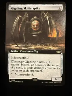 MTG -,Giggling Skitterspike (Extended Art) Duskmourn: House of Horror - Image 1
