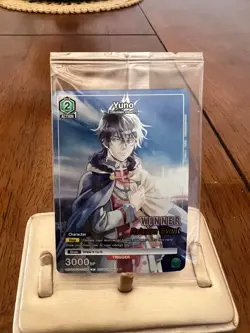 Union Arena Winner Card Yuno Release Event Black Cover BCV-1-056 - Image 1