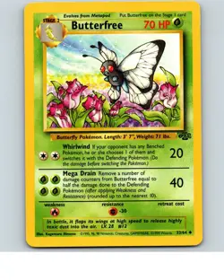 Butterfree 33/64 Uncommon Jungle Pokemon Unlimited Near Mint - Image 1