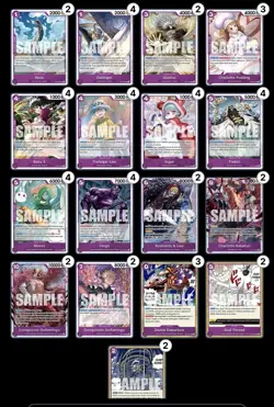 One Piece Donquixote Doflamingo purple 50-card deck - Image 2
