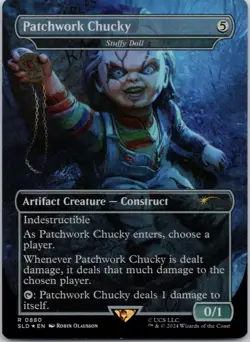 Patchwork Chucky - Stuffy Doll 880 Secret Lair Drop Series LP FOIL MTG - Image 1