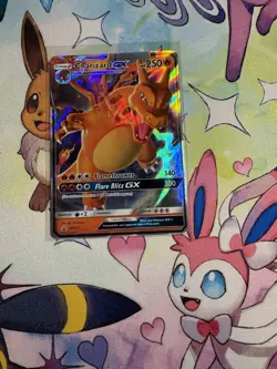 Pokemon TCG Charizard GX SM211 Black Star Promo Card Near Mint Condition - Image 1
