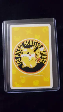 ​Vintage 1996 Pokemon Japanese Poker Trump Cards Yellow Deck Lot of 4 Oak Joker - Image 4