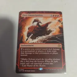 [1x] Fiery Emancipation Near Mint, English Wilds of Eldraine Extras MTG Magic - Image 1