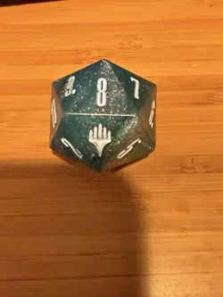 MTG Final Fantasy: Gift Bundle "Crystal" Shinra Blue Oversized D20 Die Dice Mega - Image 2
