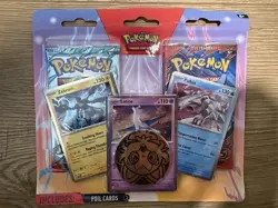 Pokemon TCG Blister Cards Latios Zekrom Palkia 3 Card Set With Coin RARE - Image 1