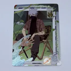 Kakashi - Naruto Trading Card Kayou NR-PU-004 Signature Gold Holo Foil Art TC11 - Image 1