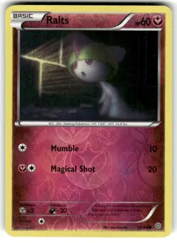 Reverse Holofoil Ralts 52/98 Pokemon Common XY - Ancient Origins Card NM - Image 1