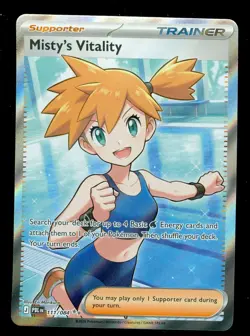Pokemon MISTY'S VITALITY 111/084 - Pitch Black - RARE FULL ART - MINT - Card C - Image 1