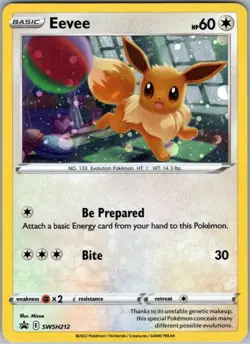 Eevee SWSH212 Promo SWSH: Sword & Shield Promo Cards LP - Image 1
