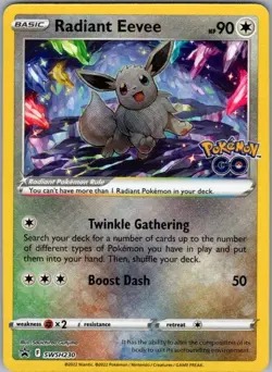 Radiant Eevee SWSH230 Promo SWSH: Sword & Shield Promo Cards NM - Image 1