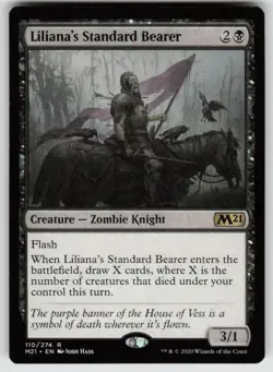 Liliana's Standard Bearer 110 Rare Core Set 2021 Magic: The Gathering Near Mint - Image 1