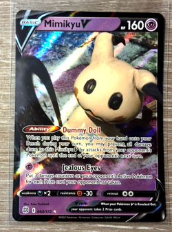 Mimikyu V 068/172 - Holo V Rare Brilliant Stars Pokemon Holo - Image 1
