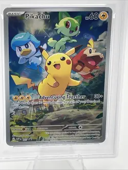 Pokemon Pikachu SVP 027 Holo Rare Black Star Promo Paldea Evolved PSA MINT 9 - Image 2