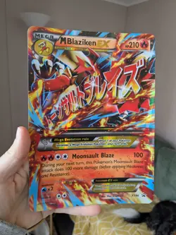 Mega Blaziken XY86 Holo Jumbo Black Star Promo Pokemon Card 2015 PSA Oversized - Image 1