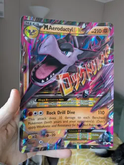 Mega Aerodactyl EX XY98 Holo Jumbo Black Star Promo Pokemon Card 2016 PSA TCG - Image 1