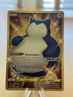Pokemon TCG Snorlax 224/198 Chilling Reign Gold Secret Rare Holo - Image 2