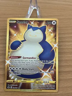 Pokemon TCG Snorlax 224/198 Chilling Reign Gold Secret Rare Holo - Image 4