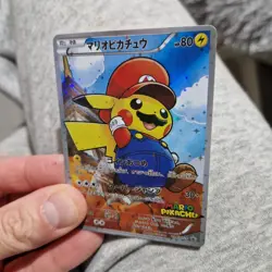 2 CARD BUNDLE - Pokemon Mega Charizard Pikachu Cosplay Holo Japanese Style Card - Image 3